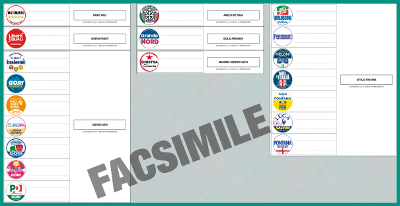 fac-simile scheda elettorale Regionali 2018 Circoscrizione Milanoilano