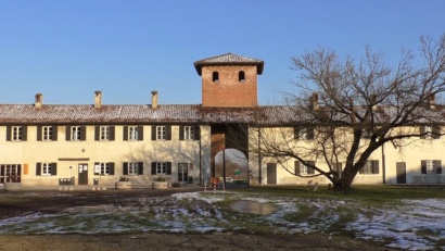 La torre di guardia l'accesso al complesso