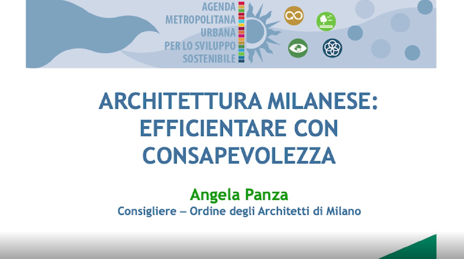 Agenda 2030: intervista 1 ad Angela Panza
