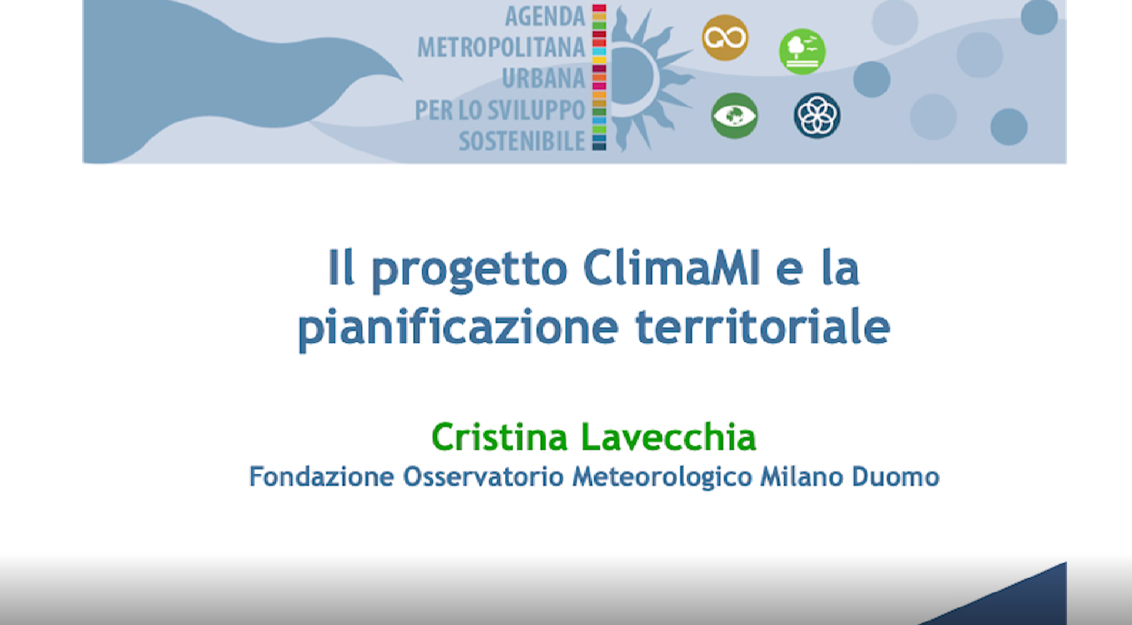 Agenda 2030: intervista 1 a Cristina Lavecchia