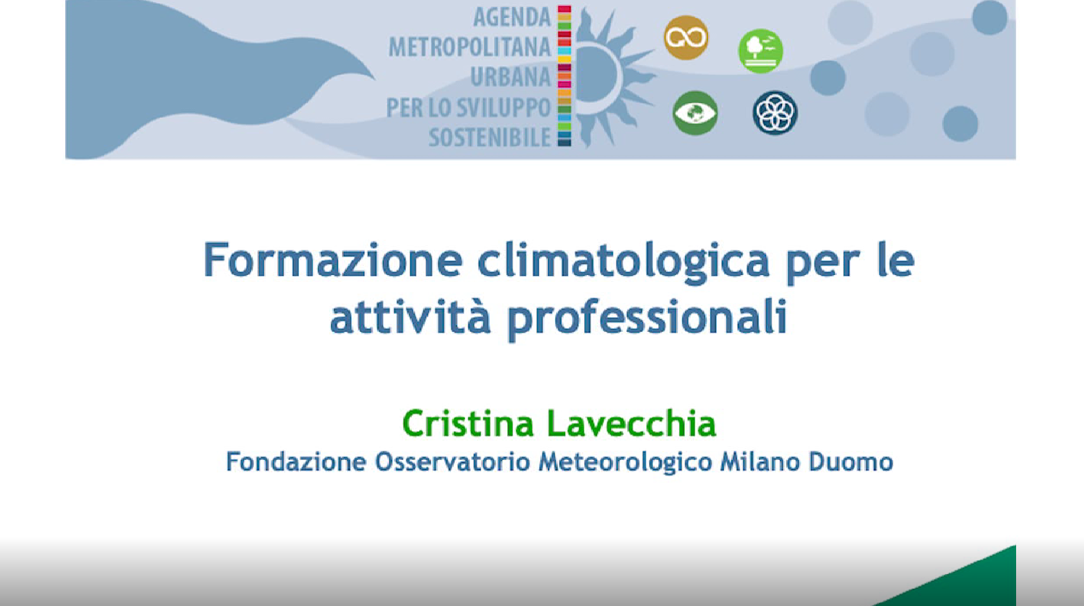 Agenda 2030: intervista 2 a Cristina Lavecchia