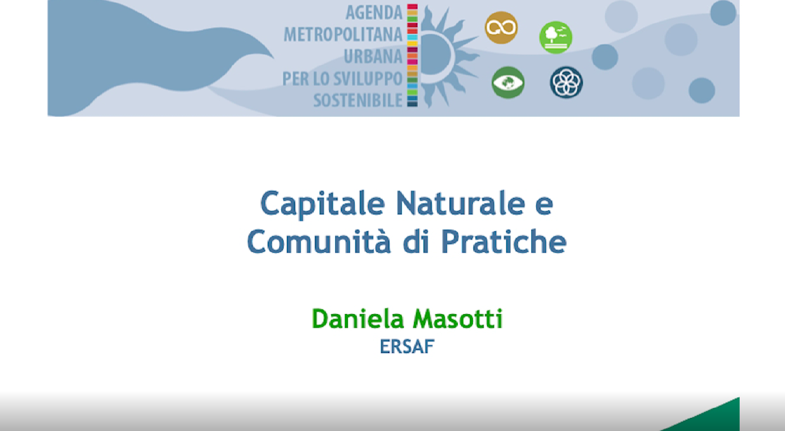 Agenda 2030: intervista 1 a Daniela Masotti