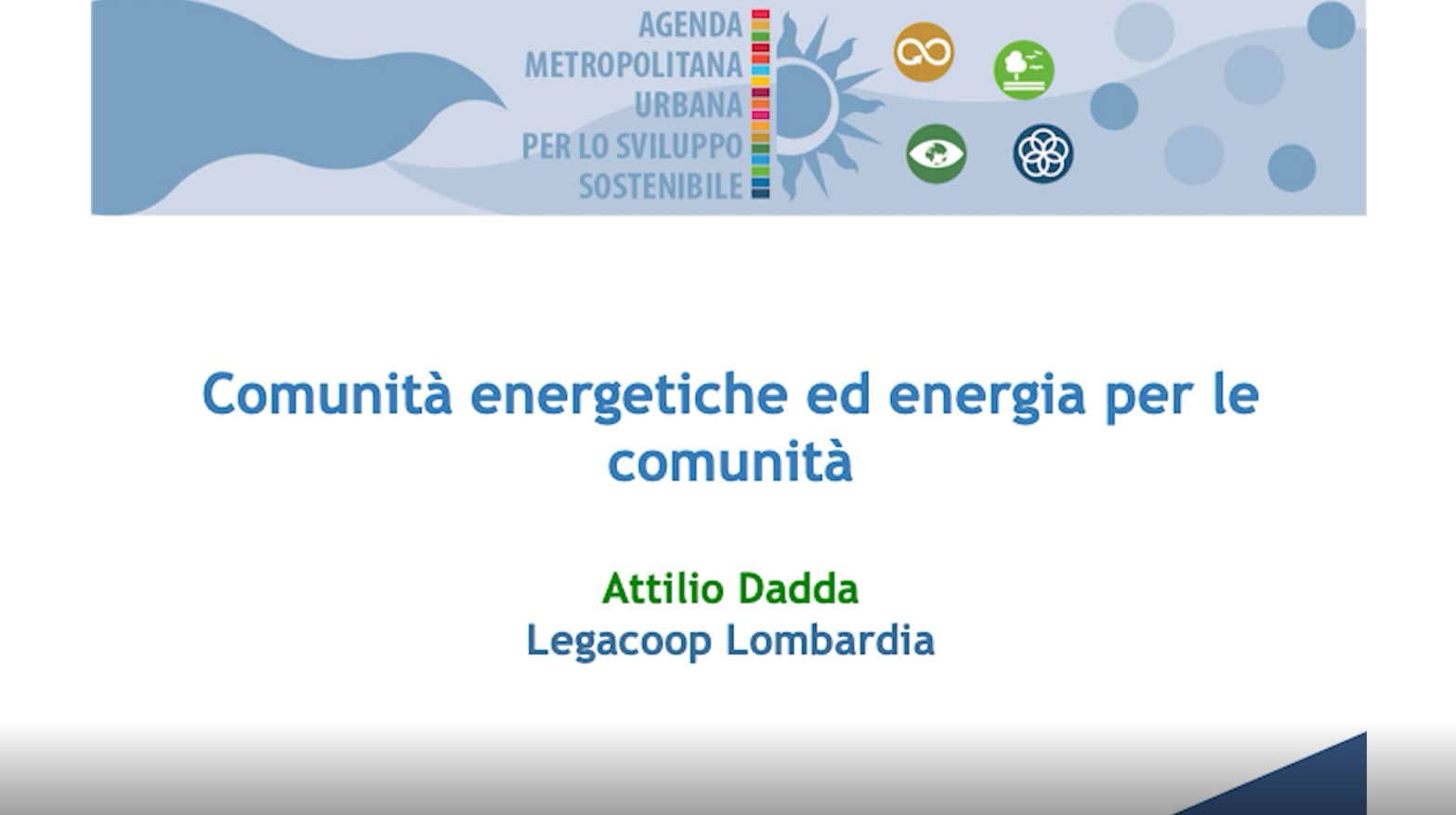 Agenda 2030: intervista ad Attilio Dadda 