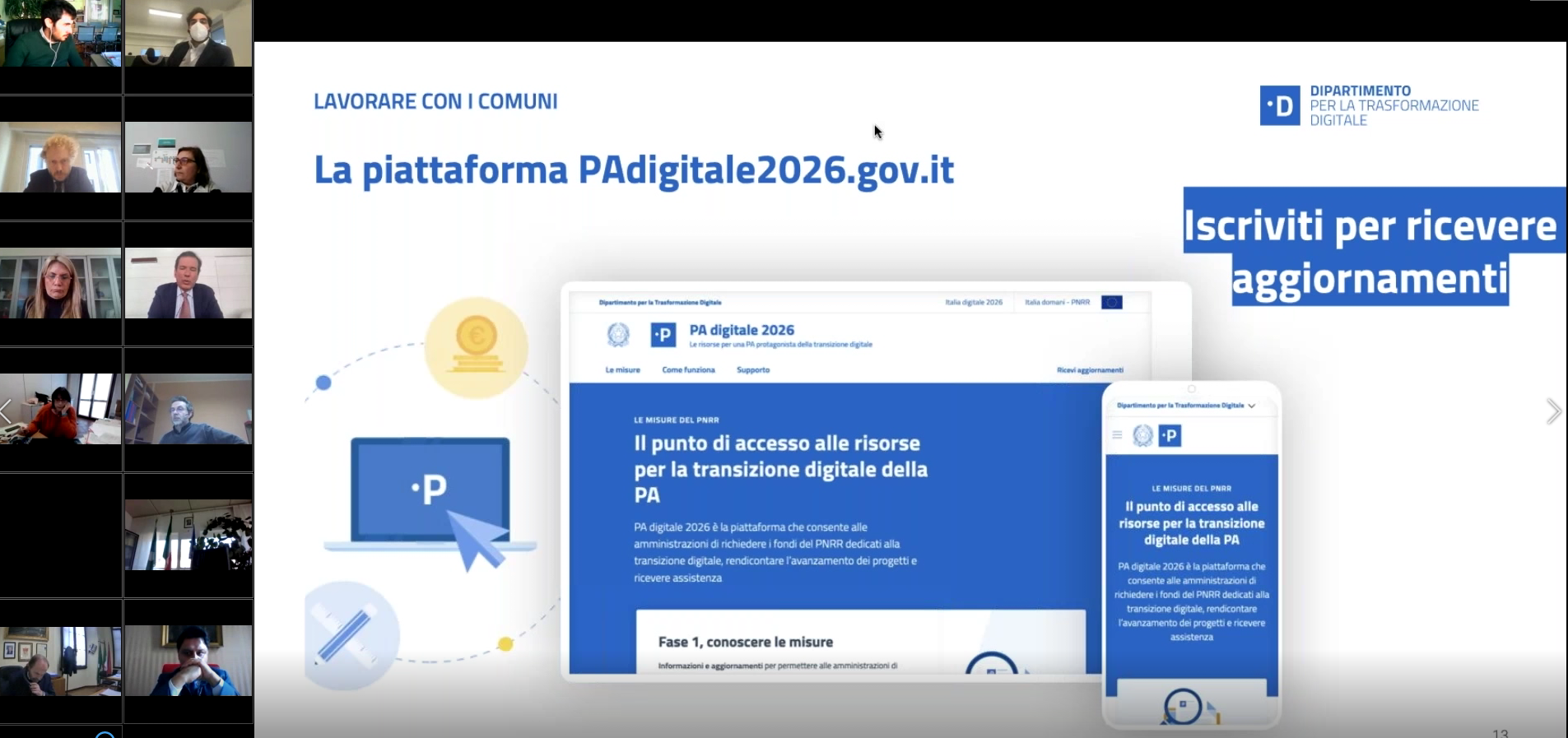 Le opportunità del PNRR per i Comuni - Webinar PA Digitale 2026 (Piattaforma PAdigitale2026.gov.it)