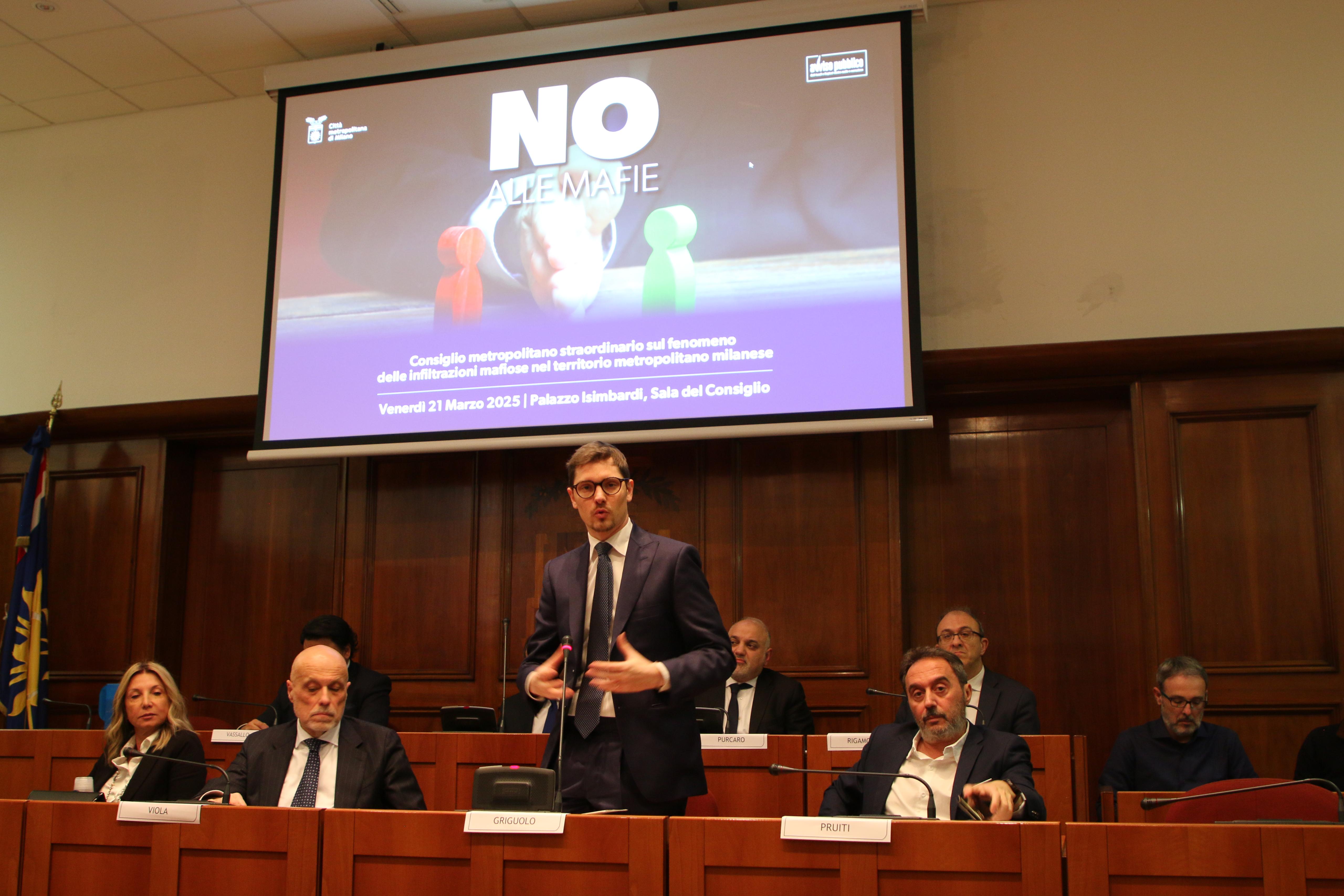 Consiglio metropolitano straordinario sul fenomeno delle infiltrazioni mafiose - Griguolo