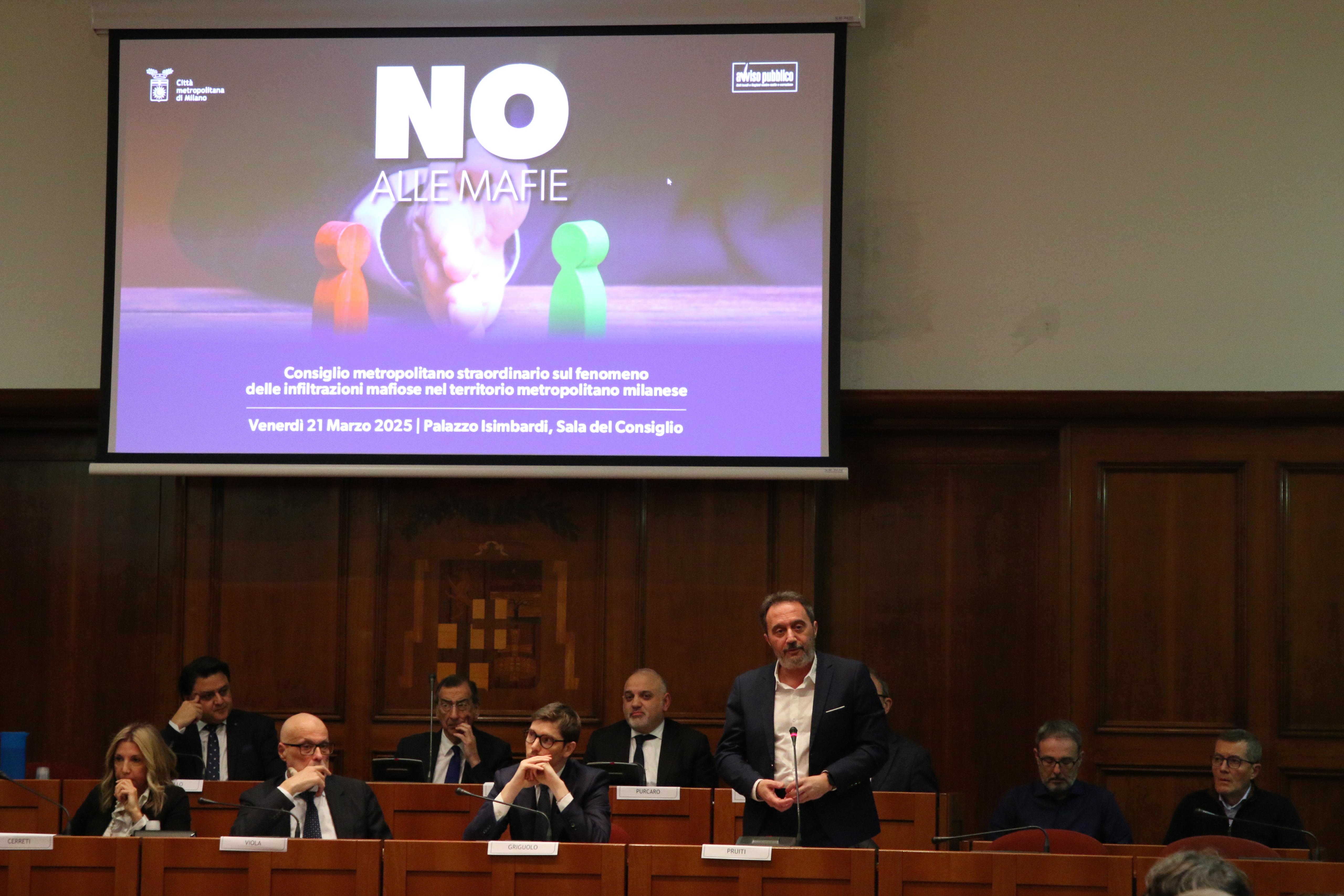 Consiglio metropolitano straordinario sul fenomeno delle infiltrazioni mafiose - Pruiti
