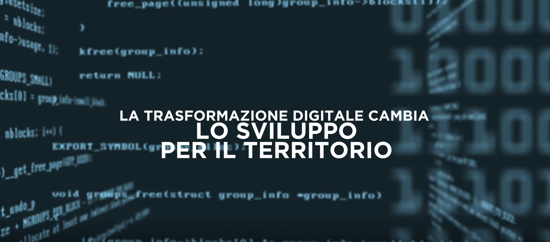 La trasformazione digitale cambia lo sviluppo del territorio