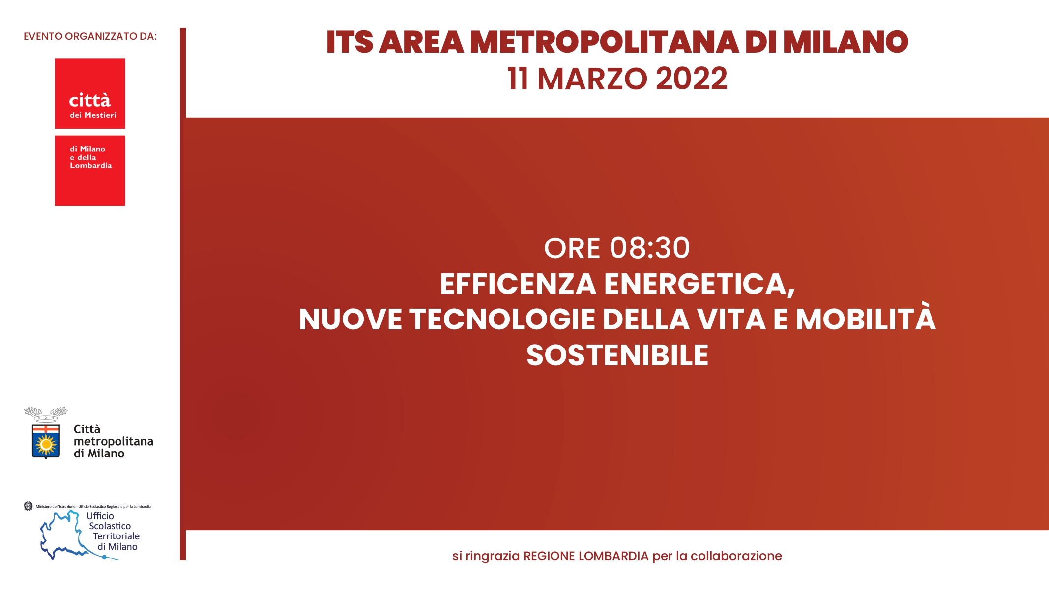 1 - ITS Efficenza Energetica, Nuove Tecnologie della vita e mobilità sostenibile