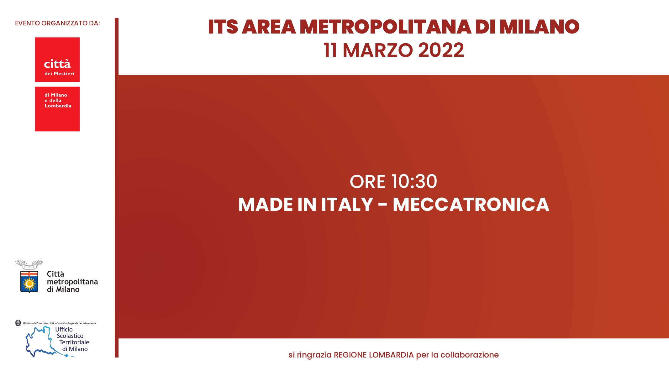 4 - ITS Made in Italy, Meccatronica
