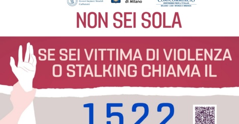 “1522. Non sei sola”: al via la campagna di Assonidi con la Città metropolitana di Milano