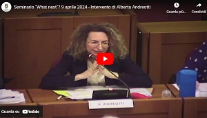 Seminario "What next"? 9 aprile 2024 - Intervento di Piero Antonelli