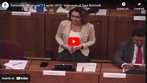 Seminario "What next"? 9 aprile 2024 - Intervento conclusivo di Sara Bettinelli